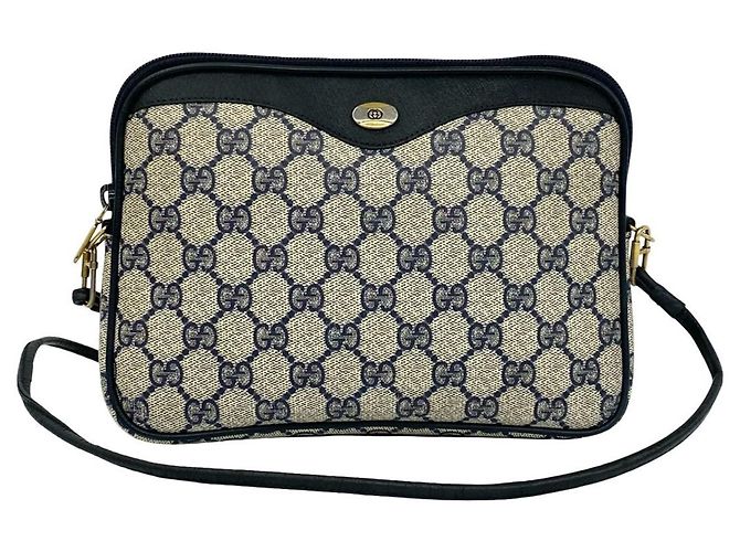 Borsa a tracolla Gucci in pelle blu navy