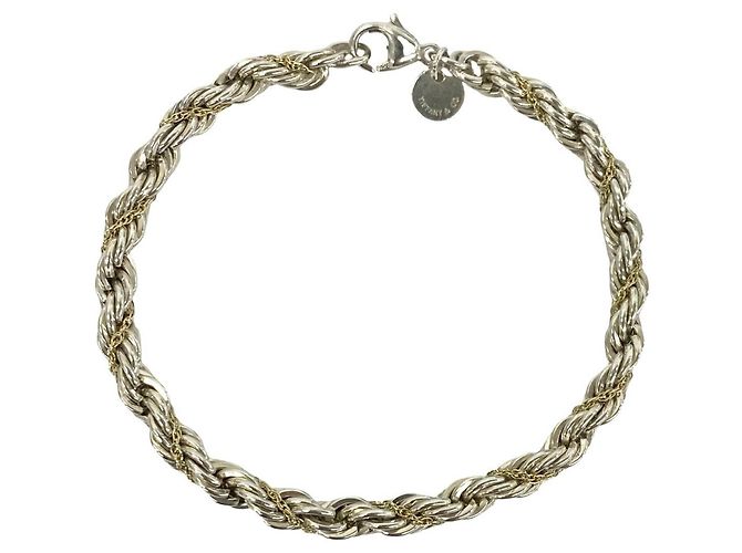 Tiffany & Co Bracciale Tiffany Vintage Twist Rope Argento D'oro