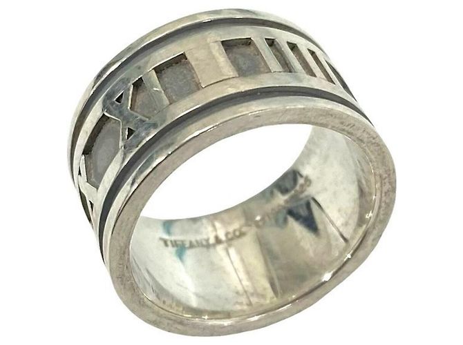 Tiffany & Co Tiffany Vintage Atlas Breiter Ring Silber