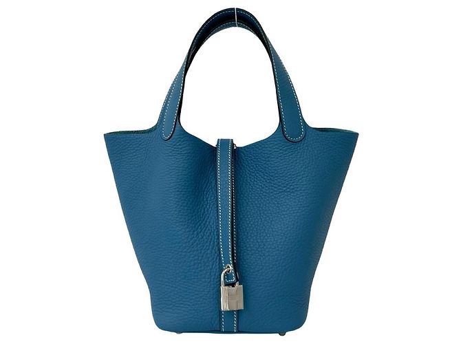 Hermès HERMES Picotin Lock PM Handtasche Blau 