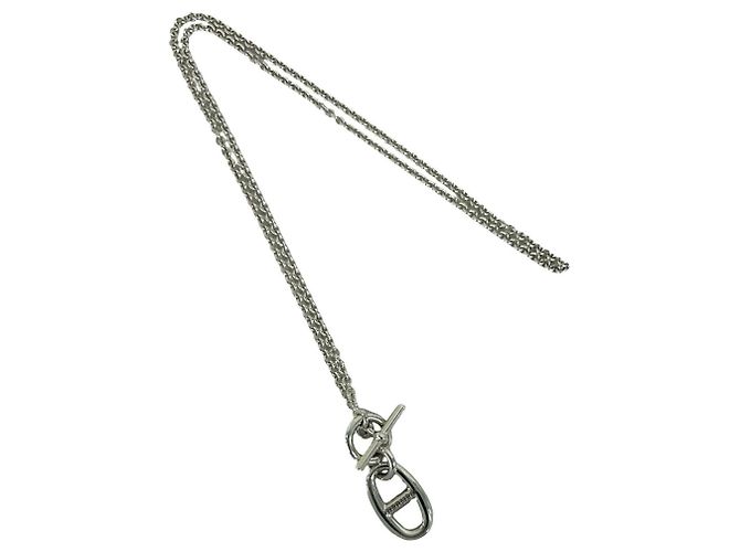 Hermès Collana Amulet Chaine d'Ancre Hermes Argento