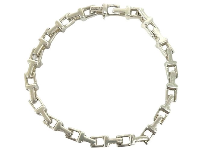 Tiffany & Co Bracciale Tiffany Vintage T Narrow Argento