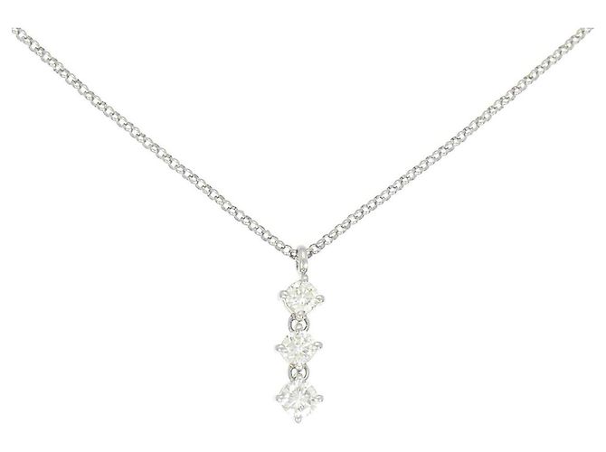 Autre Marque Collana di diamanti PT900 PT850 Argento