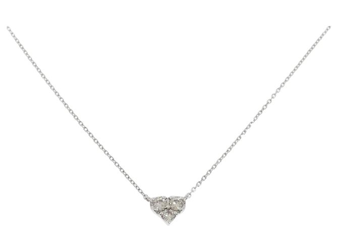 Autre Marque Collar de Diamantes Au750 Plata