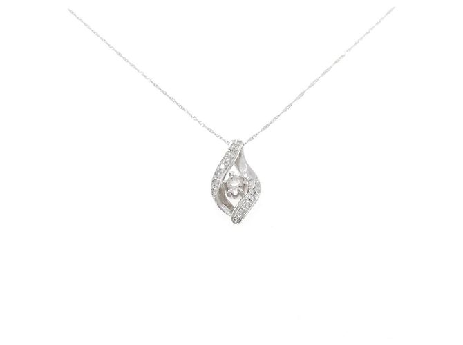 Autre Marque Collana di diamanti Pt900 Pt850 Argento