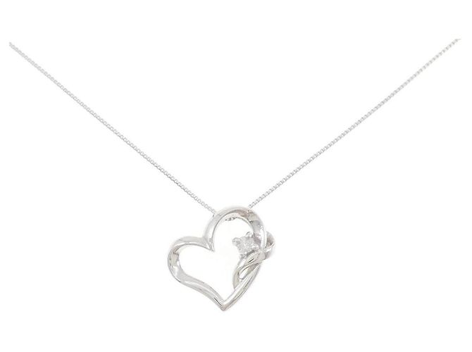 Autre Marque Diamantenhalskette Au750 Silber