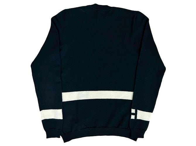 Hermès Top de malha de lã Hermes Preto