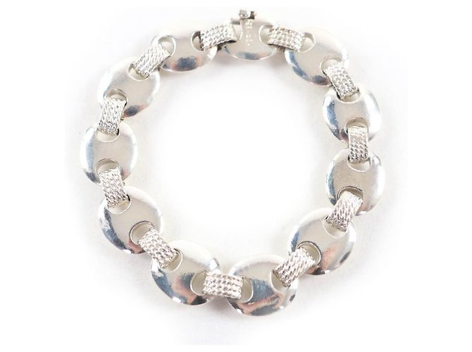 Hermès Shrouis Bangle Silver Bracelet Silvery