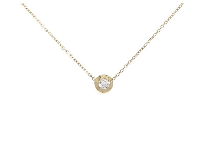 Autre Marque Collar de Diamantes Au750 Dorado