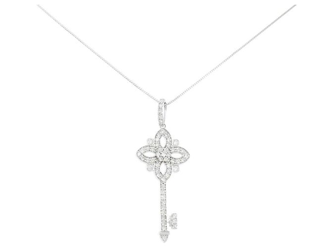 Autre Marque Diamantenhalskette Au750 Silber
