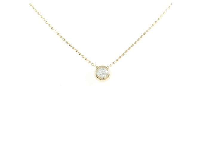 Autre Marque Collar de Diamantes Au750 Dorado