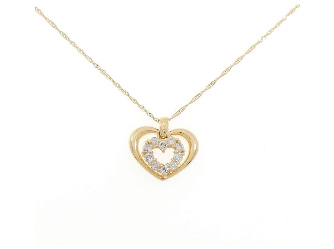 Autre Marque Collana Cuore con Diamanti Au750 D'oro