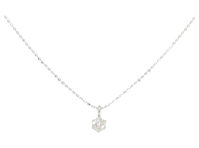 Autre Marque Collar de diamantes Pt900 Pt850 Plata