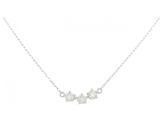 Autre Marque Collar de diamantes Pt950/Pt850 Plata