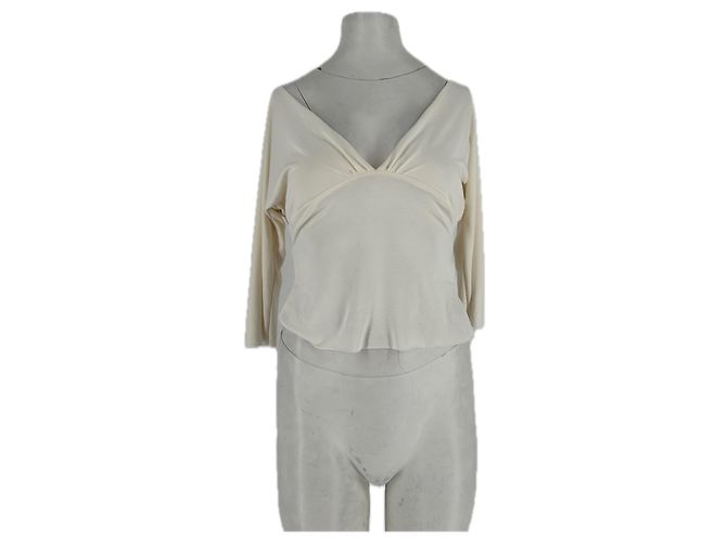 Autre Marque WITH JÉAN Ecru Top Beige