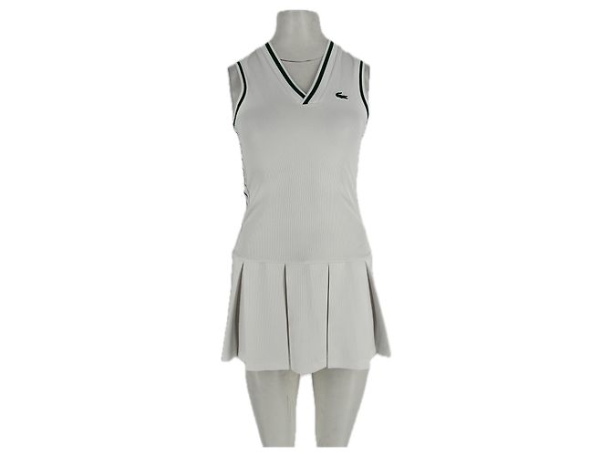 Robe Lacoste blanche en polyester