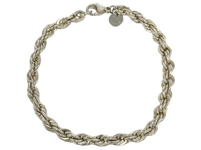 Tiffany & Co Bracciale con Charm Tiffany Vintage Twist Rope Argento