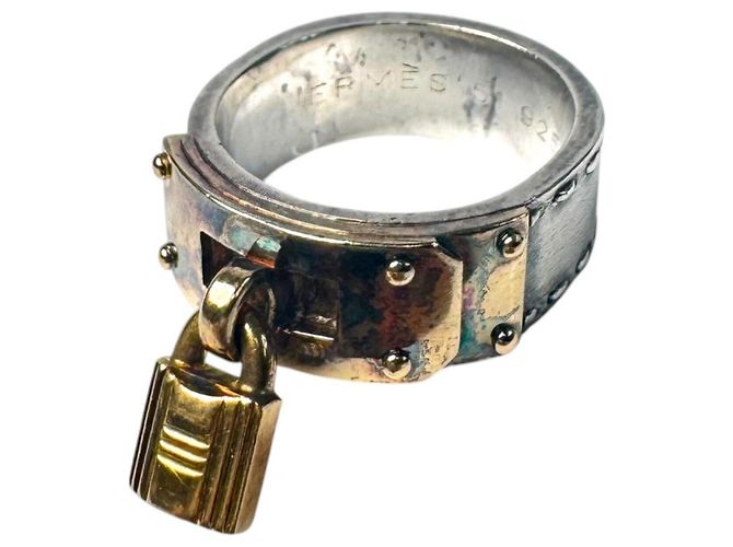 Hermès Hermes Kelly Ring #51 Argento D'oro