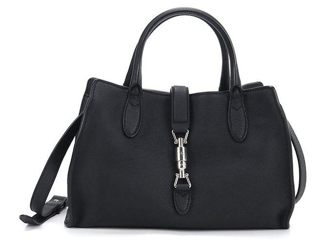 Borsa a mano Gucci in pelle nera Nero