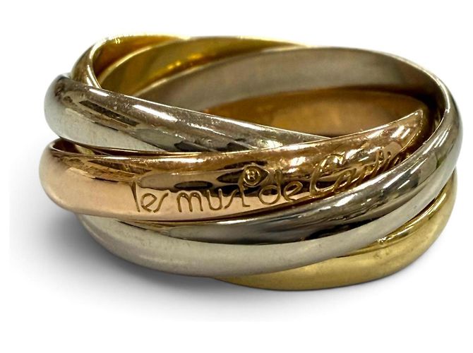 Anello Cartier Trinity a 5 giri D'oro 