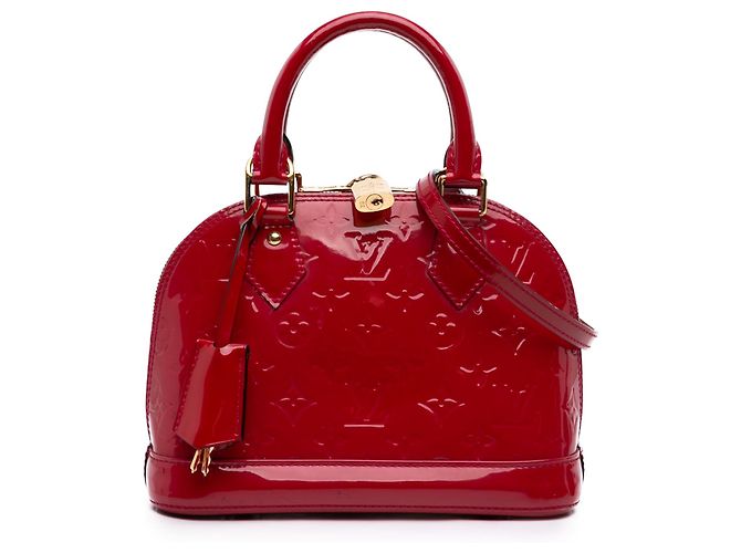 Louis Vuitton Red Monogram Vernis Alma BB Rouge
