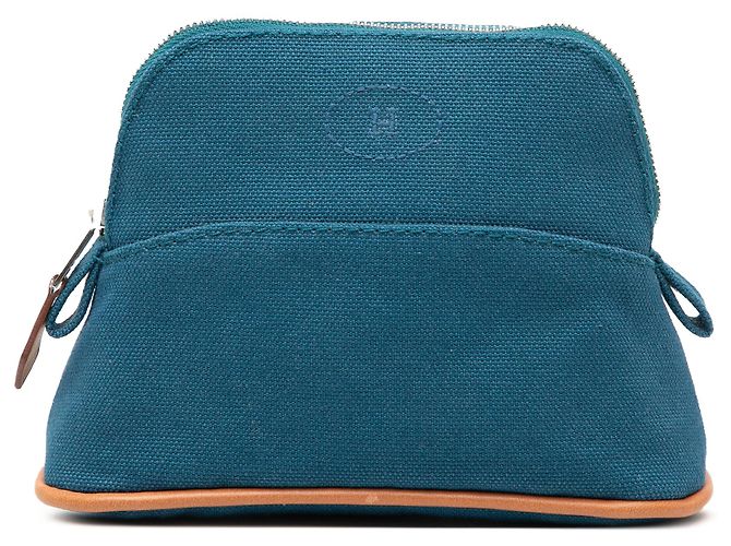 Hermès Blue Mini Mini Canvas Bolide Case Blau