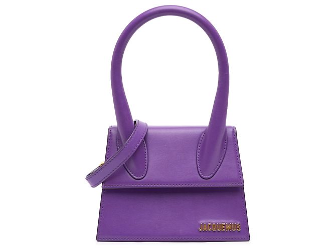 Jacquemus Le Chiquito Moyen em couro roxo Roxo escuro
