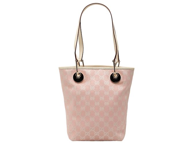 Gucci Pink GG Canvas Eclipse Tote