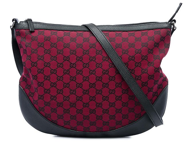 Borsa a tracolla Gucci Red GG Canvas Rosso