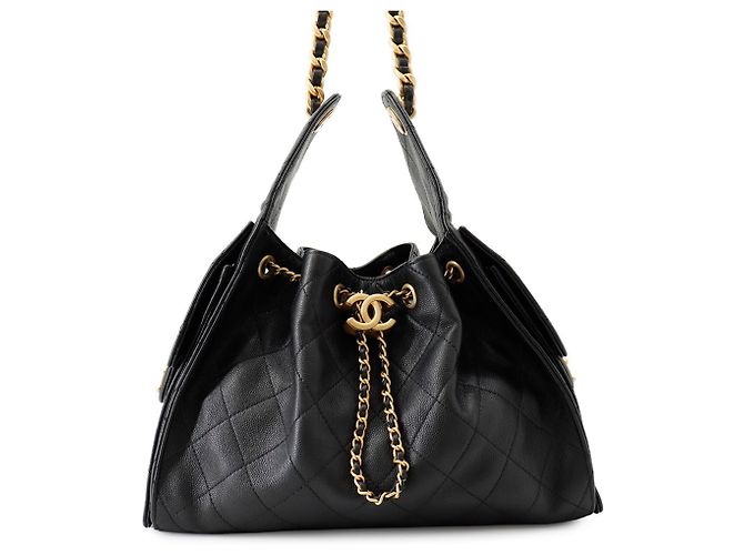 Borsa a tracolla con catena Chanel in Black Nero