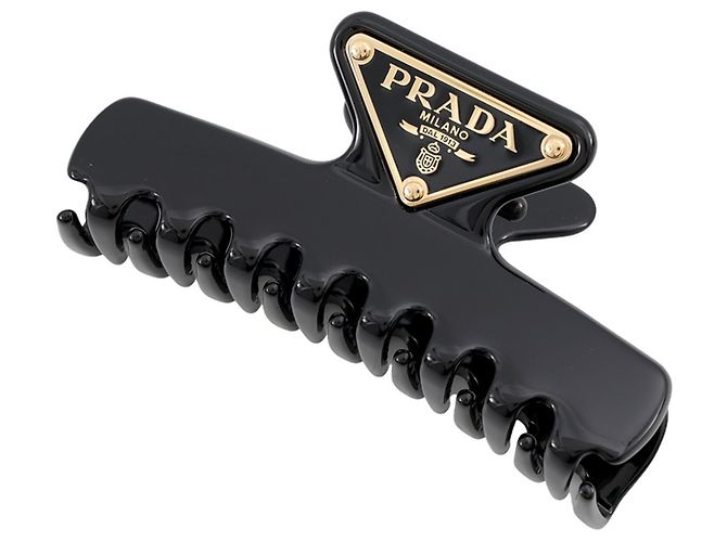 Molletta per capelli Prada Hair Metal Nero