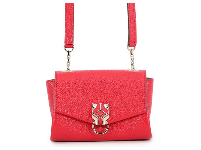 Borsa a tracolla Cartier Panthère de Leather Rosso