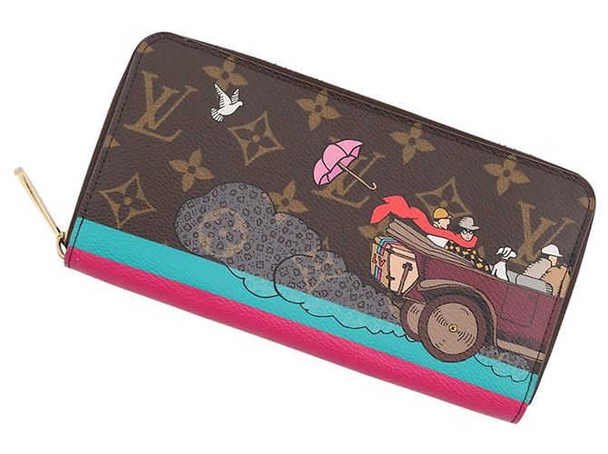 Louis Vuitton Monogram Ivasion Zippy Wallet Pink