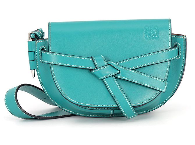 Sac banane Loewe Gate en cuir Vert