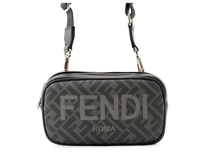 Fendi Zucca Pattern Shoulder Bag Brown