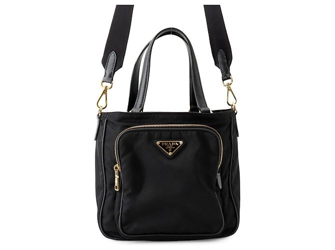 Prada Triangle Nylon Handtasche Schwarz