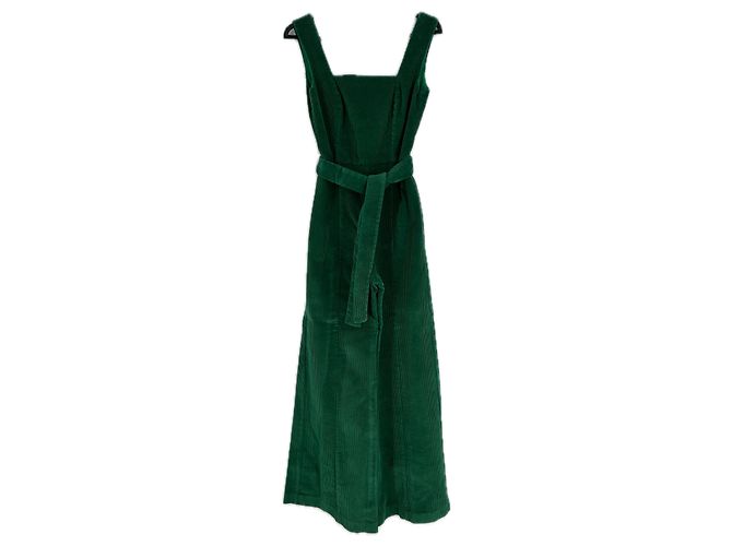 Mono de terciopelo verde Staud