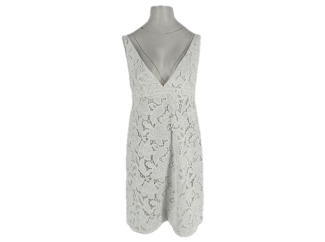 Michael Kors Weißes Spitzenkleid