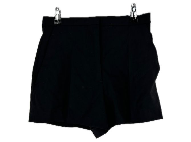 Autre Marque LOULOU STUDIO Serge Shorts Schwarz Wolle