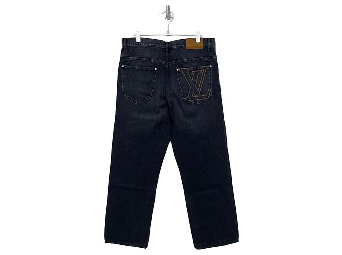 Louis Vuitton Skate Fit Denimhose Schwarz