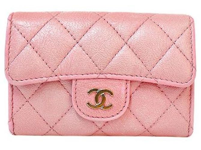 Chanel Tarjetero Classic Rosa