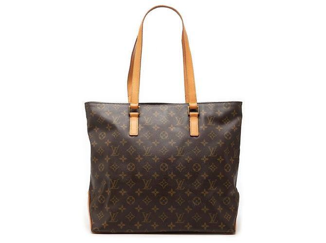 Bolsa de Ombro Louis Vuitton Monogram Cabas Mezzo Marrom