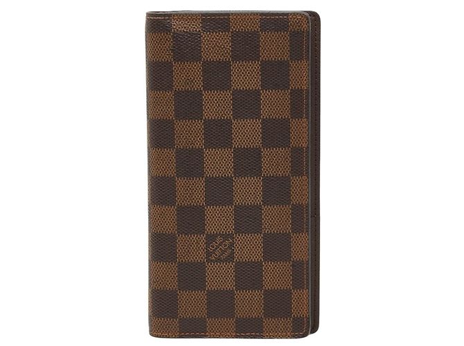Louis Vuitton Damier Portefeuille Brazza Long Wallet Braun