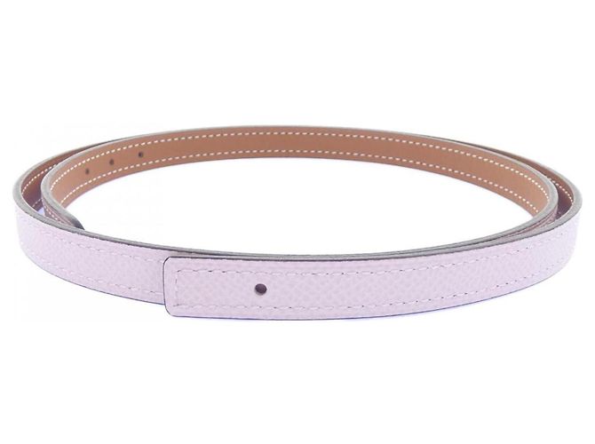 Hermès Hermes 13mm Wendelgürtel Braun Pink 