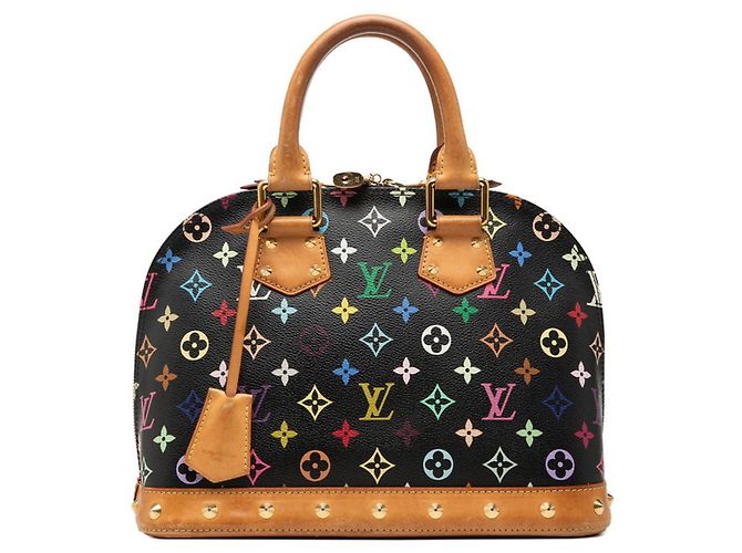 Sac à main Louis Vuitton Monogram Multicolor Alma Noir