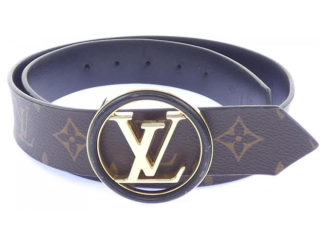 Cintura Standard Louis Vuitton M0315 Marrone Nero