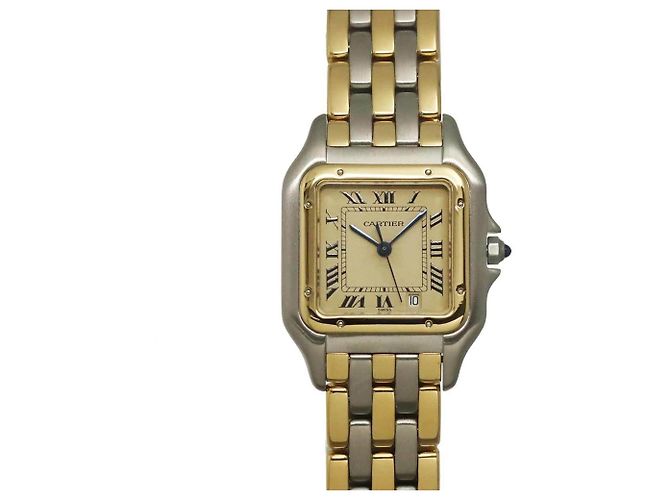 Reloj Cartier Panthère MM 3-Row Date Two-Tone