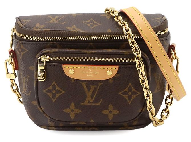 Louis Vuitton Monogram Mini Bumbag Castaño Monograma