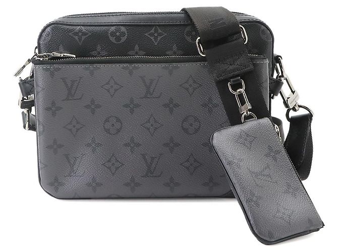 Bolsa de Ombro Trio Louis Vuitton Monogram Eclipse Reverse Monograma