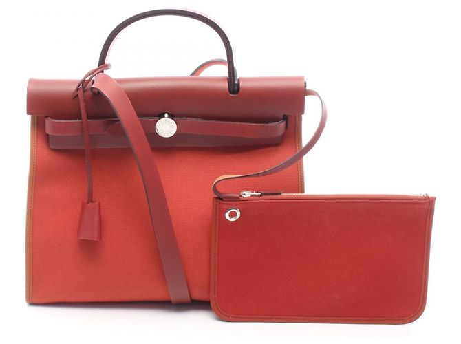 Hermès Herbag Zip PM Sac à main 2-Way Rouge